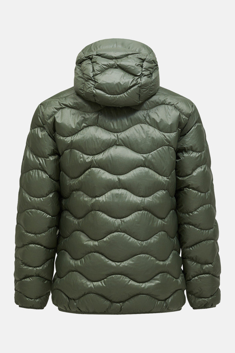 Bunda Peak Performance M Helium Down Hood Jacket-Summ Pine Needle