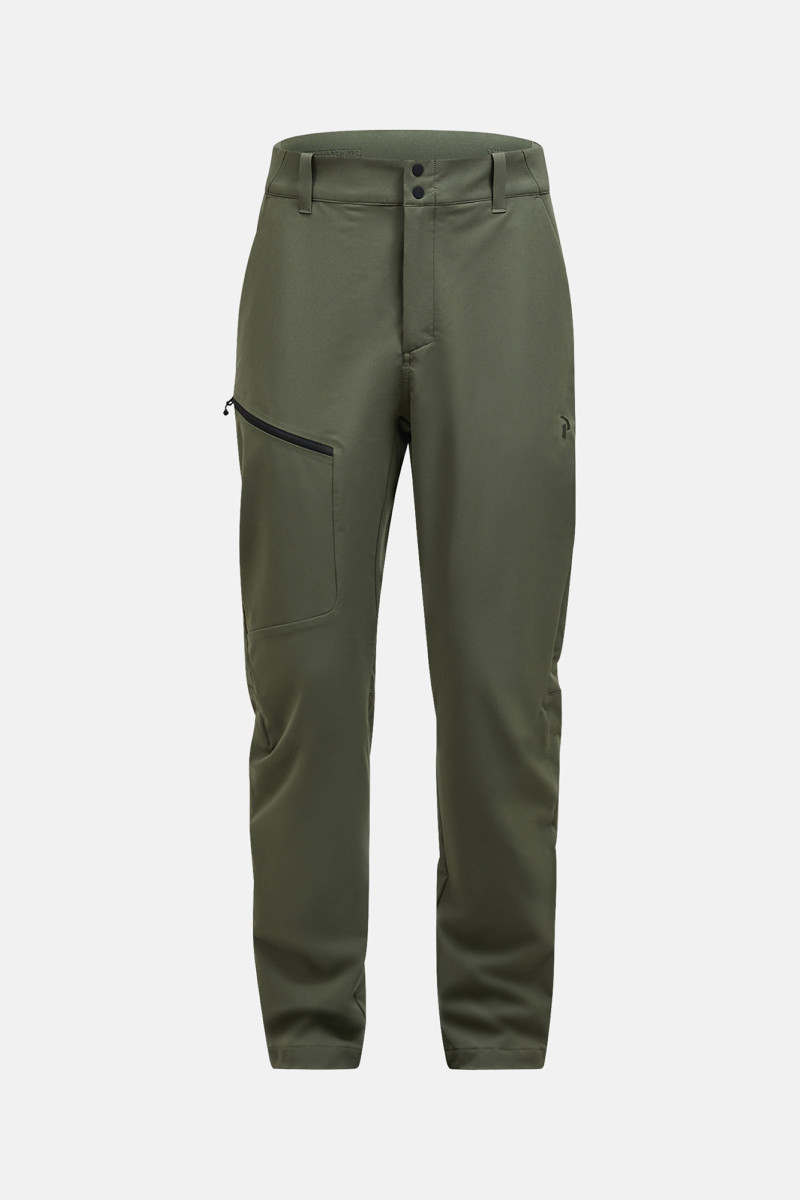 Nohavice Peak Performance M Scale Softshell Pants Pine Needle