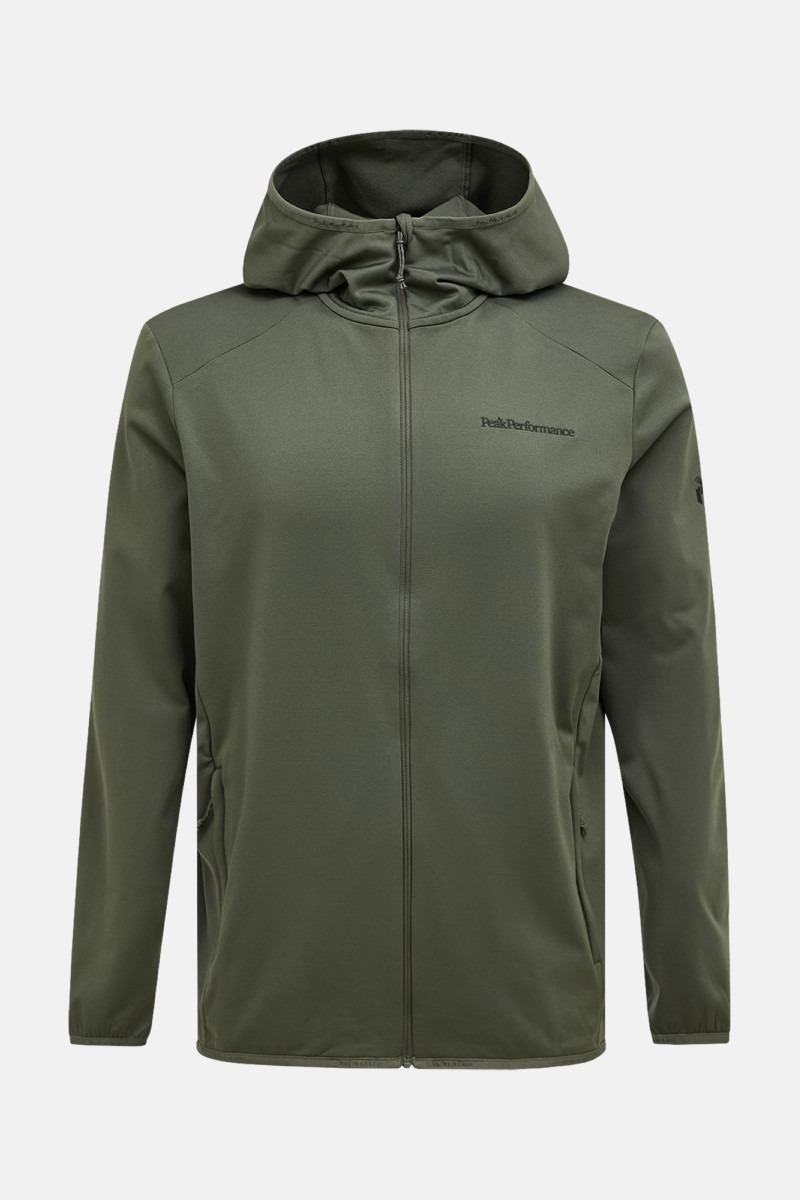 Mikina Peak Performance M Light Zip Hood Pine Needle