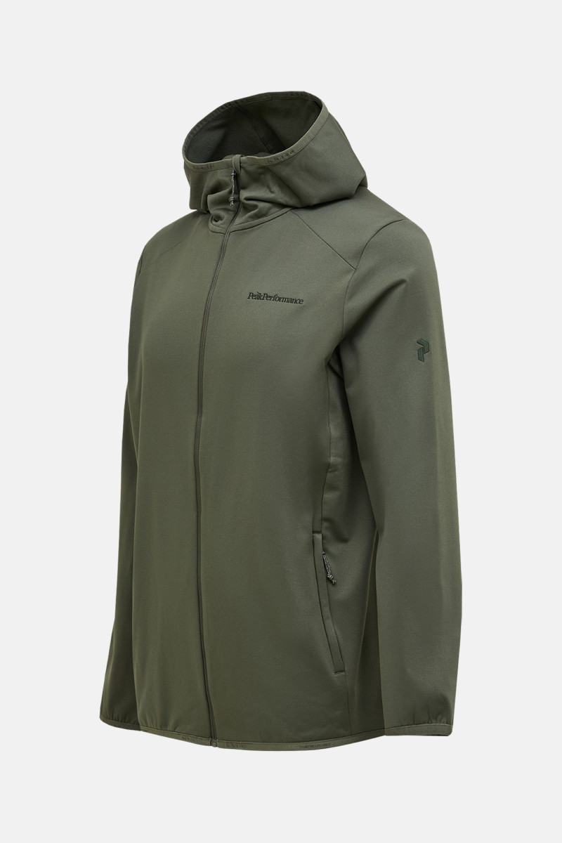 Mikina Peak Performance M Light Zip Hood Pine Needle
