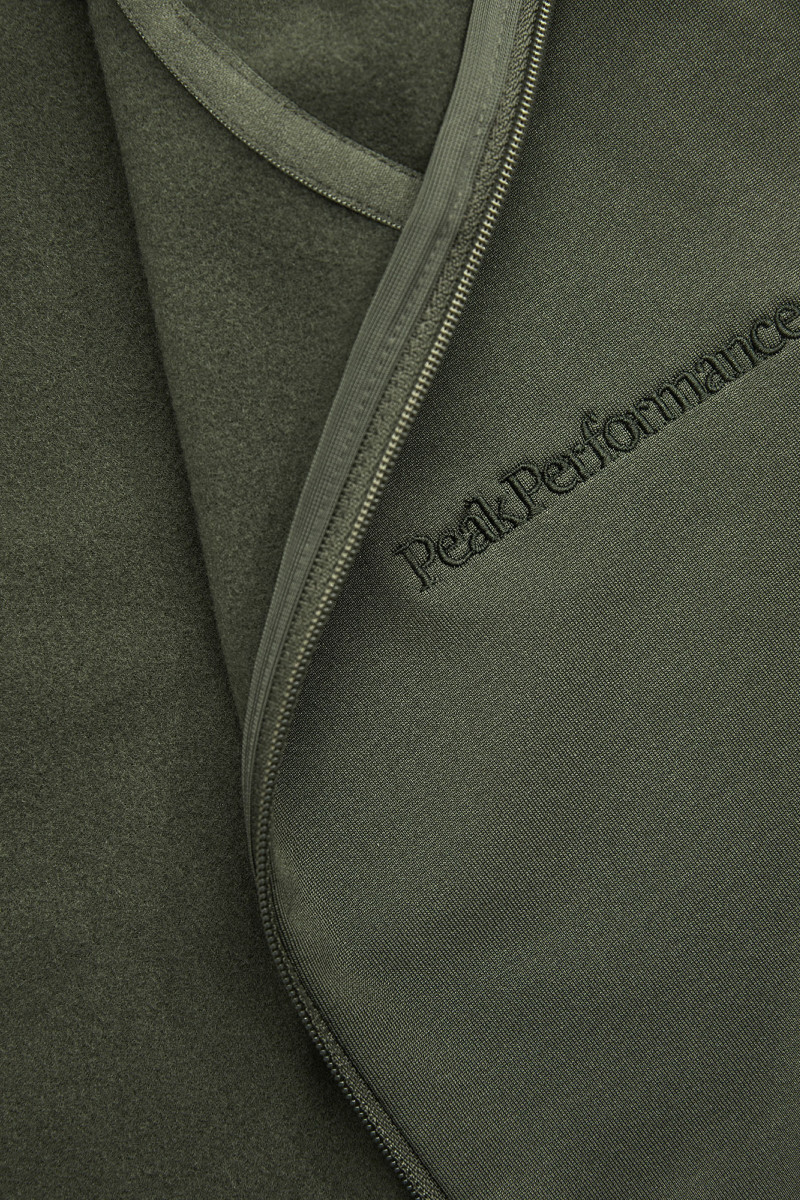 Mikina Peak Performance M Light Zip Hood Pine Needle