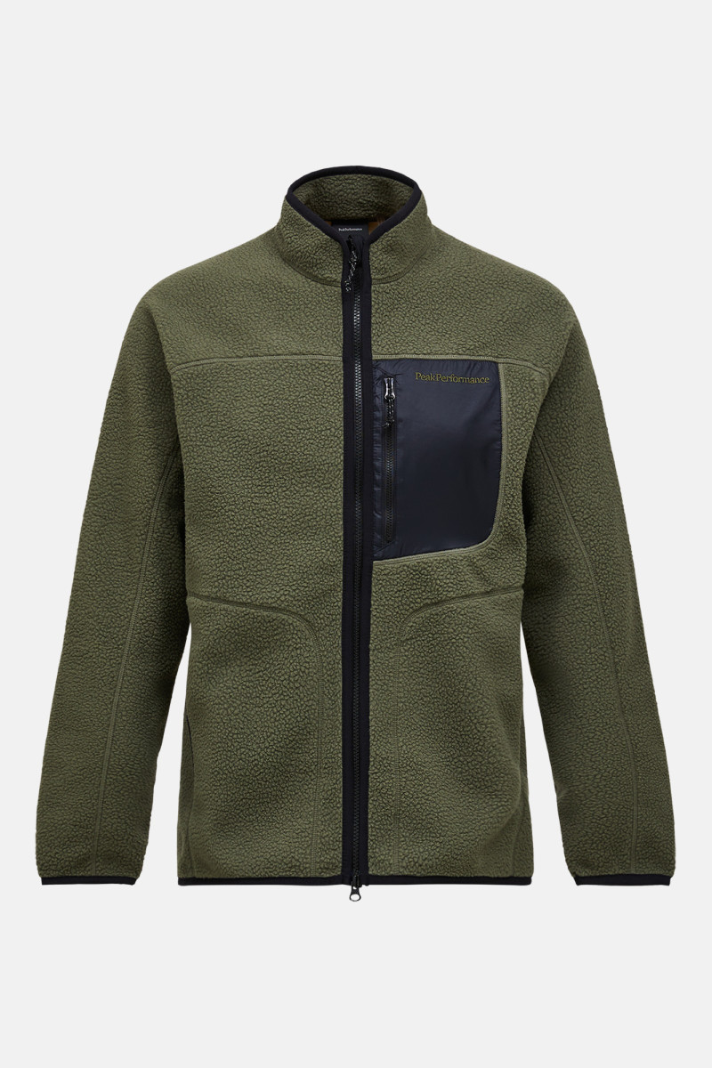 Mikina Peak Performance M Naturerush Zip Jacket Pine Needle