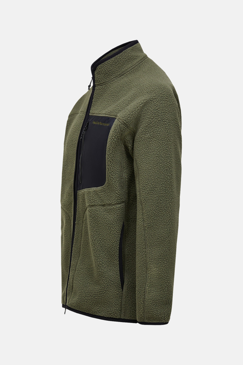 Mikina Peak Performance M Naturerush Zip Jacket Pine Needle