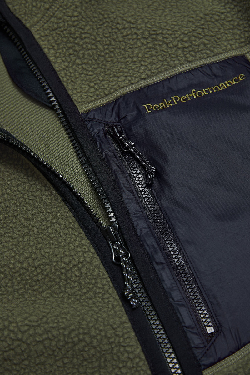 Mikina Peak Performance M Naturerush Zip Jacket Pine Needle