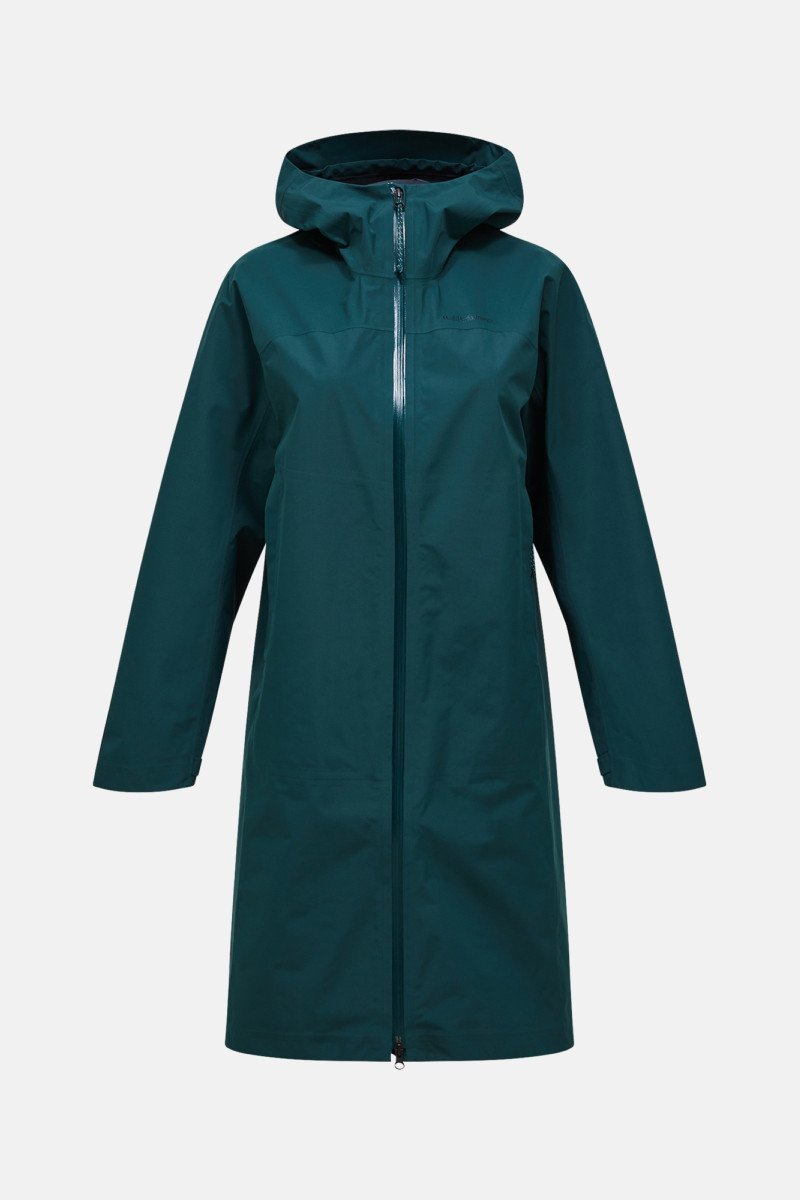Kabát Peak Performance W Treeline Shell Parka Ponderosa Pine/Sand Fog