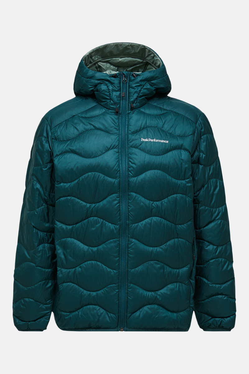 Bunda Peak Performance M Helium Down Hood Jacket-Summ Ponderosa Pine/Sand Fog