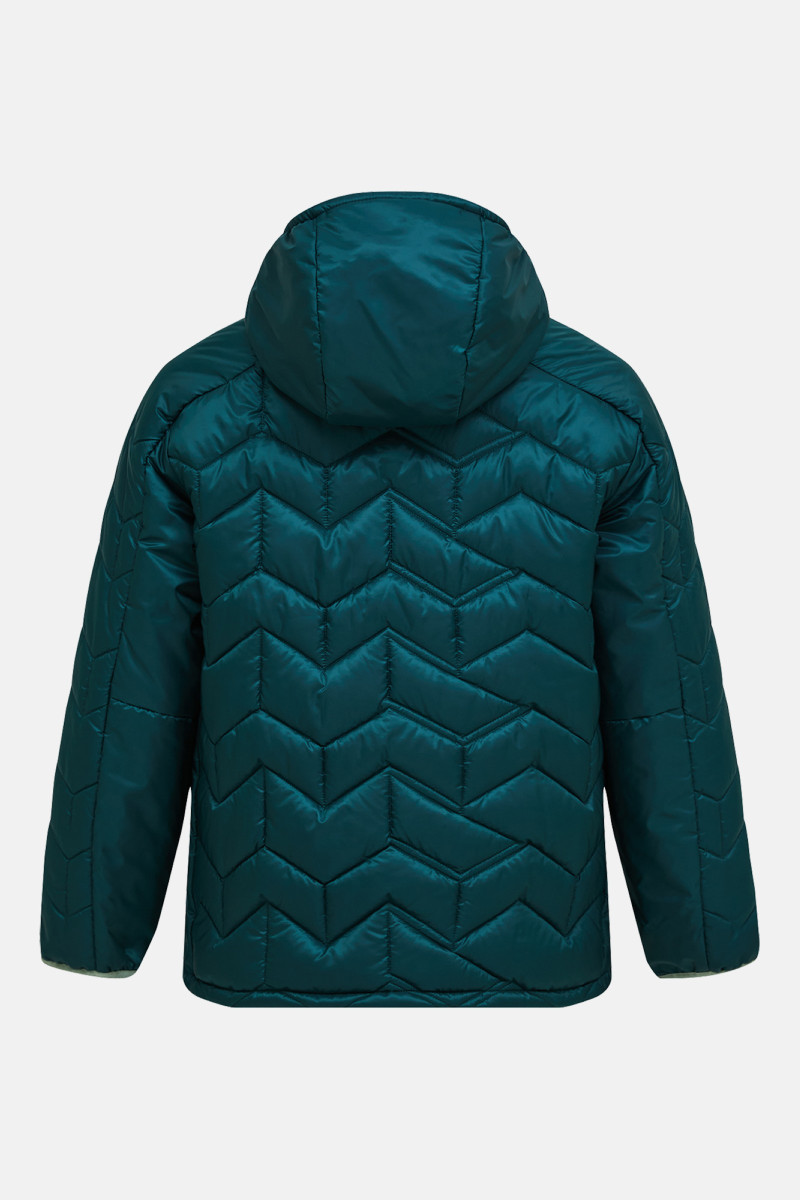 Bunda Peak Performance Elevate Insulated Hood Jacket Men Ponderosa Pine/Sand Fog
