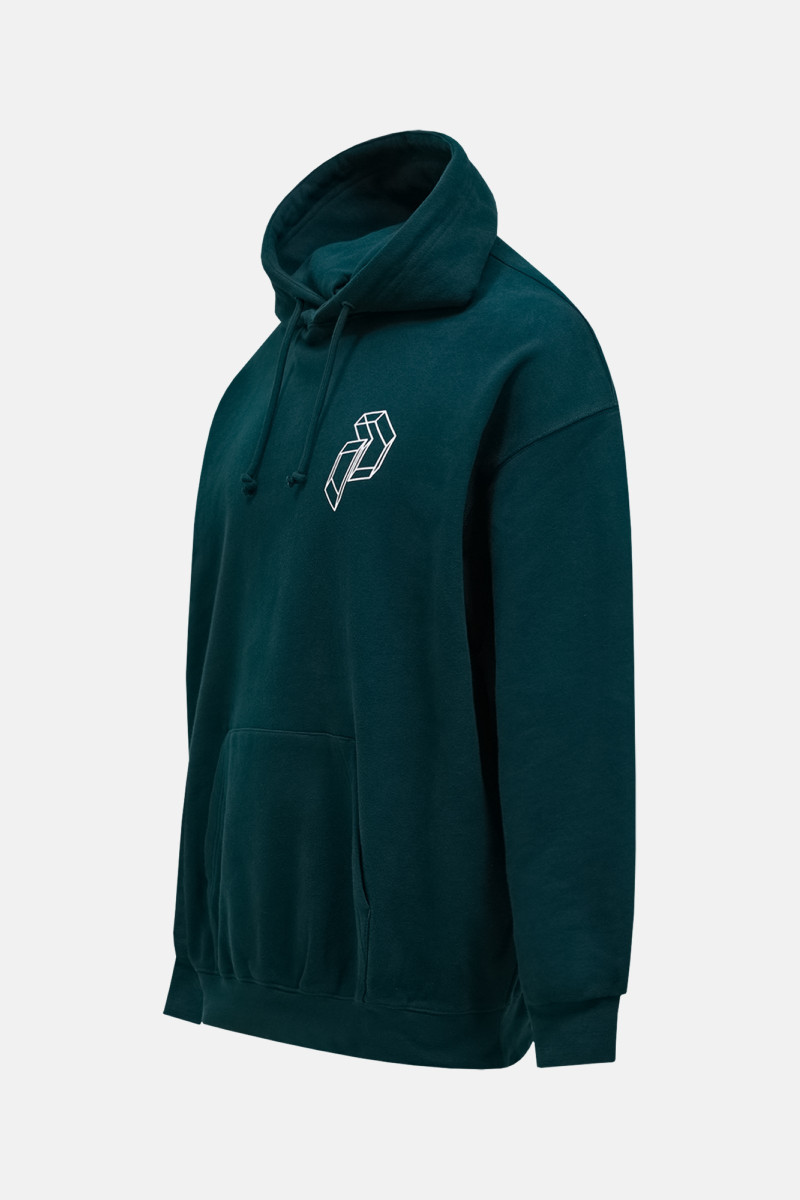 Mikina Peak Performance M Terry Graphic Hood Ponderosa Pine/Sand Fog
