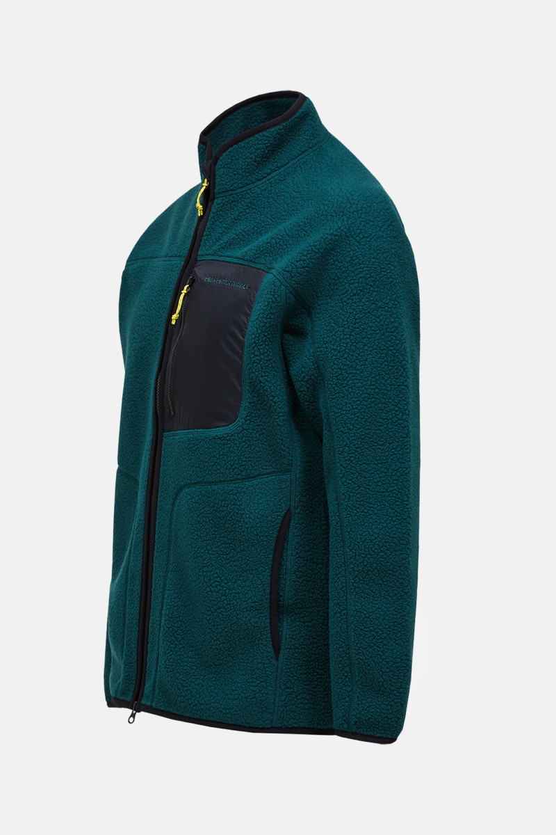 Mikina Peak Performance M Naturerush Zip Jacket Ponderosa Pine/Sand Fog