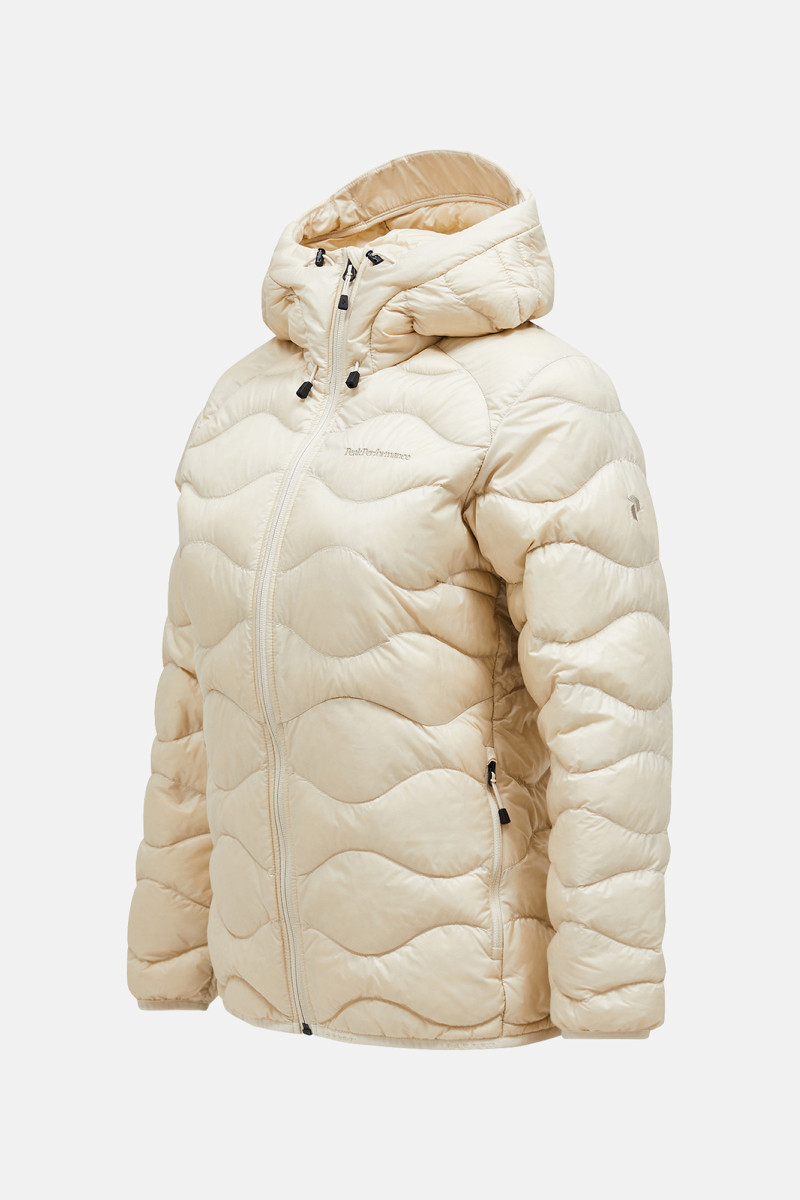Bunda Peak Performance W Helium Down Hood Jacket Sand Fog