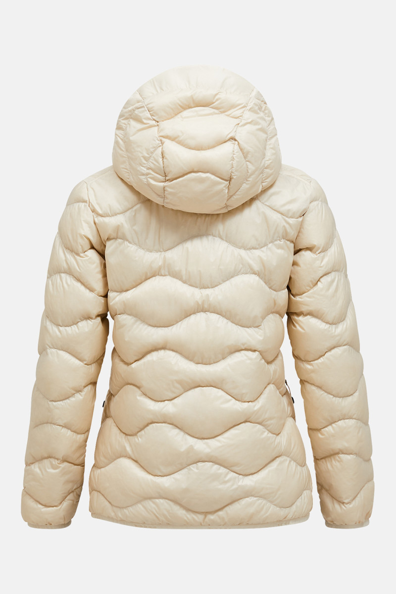 Bunda Peak Performance W Helium Down Hood Jacket Sand Fog