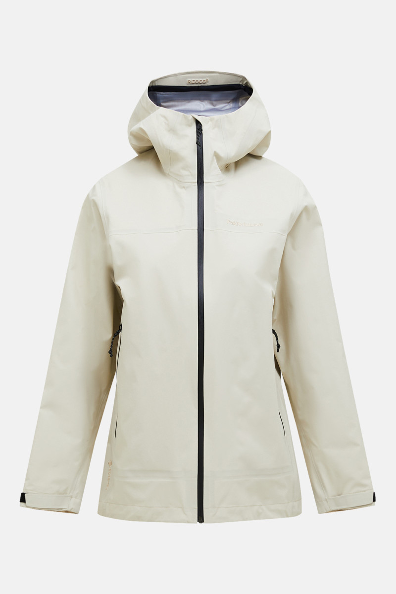Bunda Peak Performance Treeline Gore-Tex 3L Shell Jacket Women Sand Fog