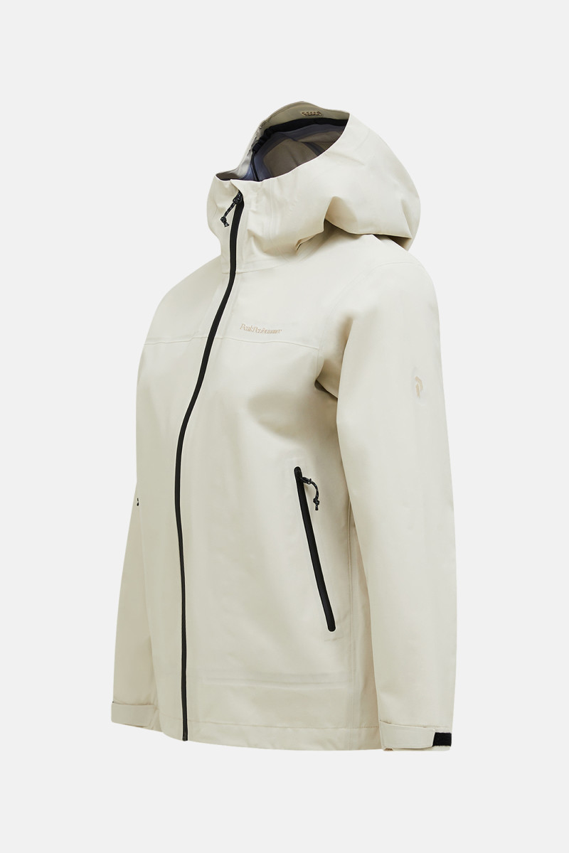 Bunda Peak Performance Treeline Gore-Tex 3L Shell Jacket Women Sand Fog