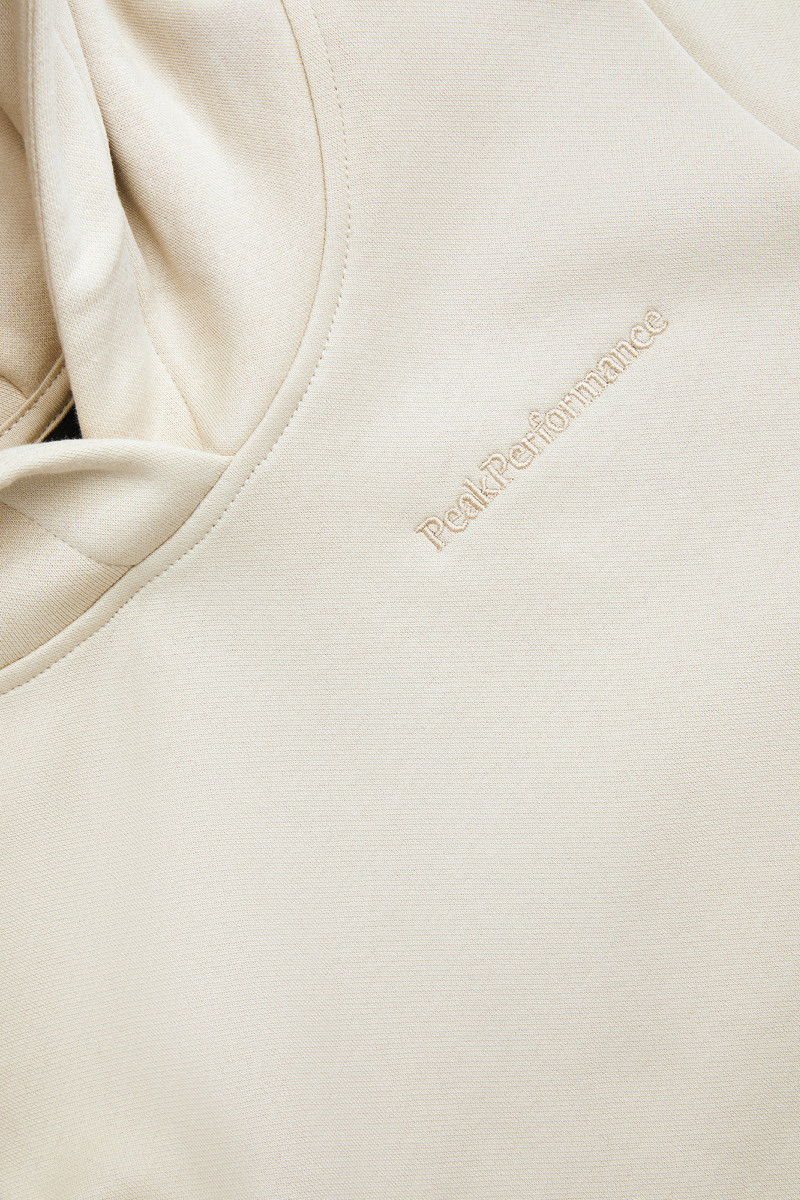 Mikina Peak Performance Original Small Logo Hood Junior Sand Fog