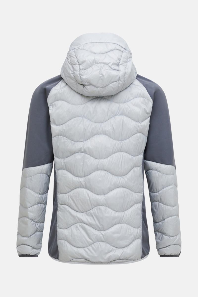 Bunda Peak Performance Helium Down Hybrid Hood Men Summit Smoke/Wild Rouge