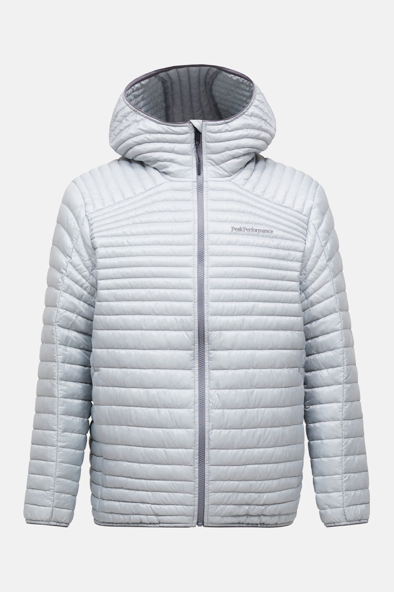 Bunda Peak Performance M Monolight Liner Hood Summit Smoke/Wild Rouge