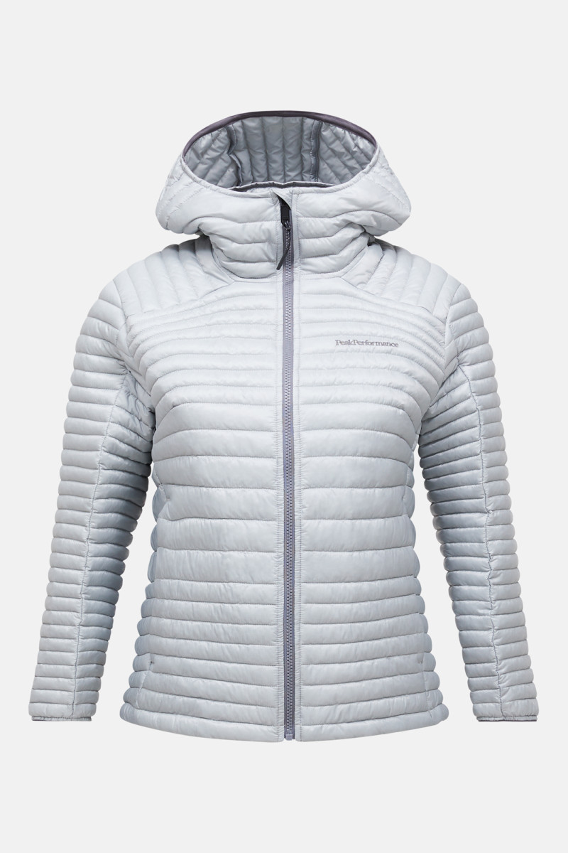 Bunda Peak Performance W Monolight Liner Hood Summit Smoke/Wild Rouge
