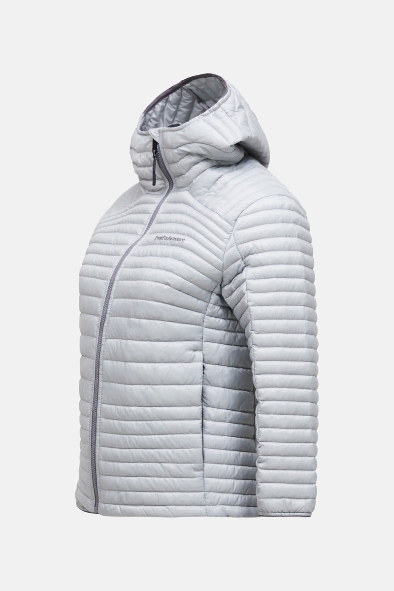 Bunda Peak Performance W Monolight Liner Hood Summit Smoke/Wild Rouge