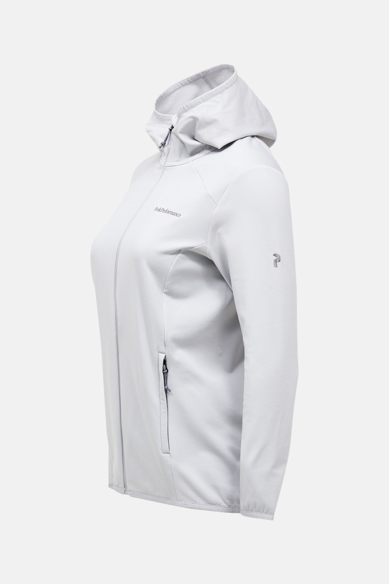 Mikina Peak Performance W Light Zip Hood Summit Smoke/Wild Rouge