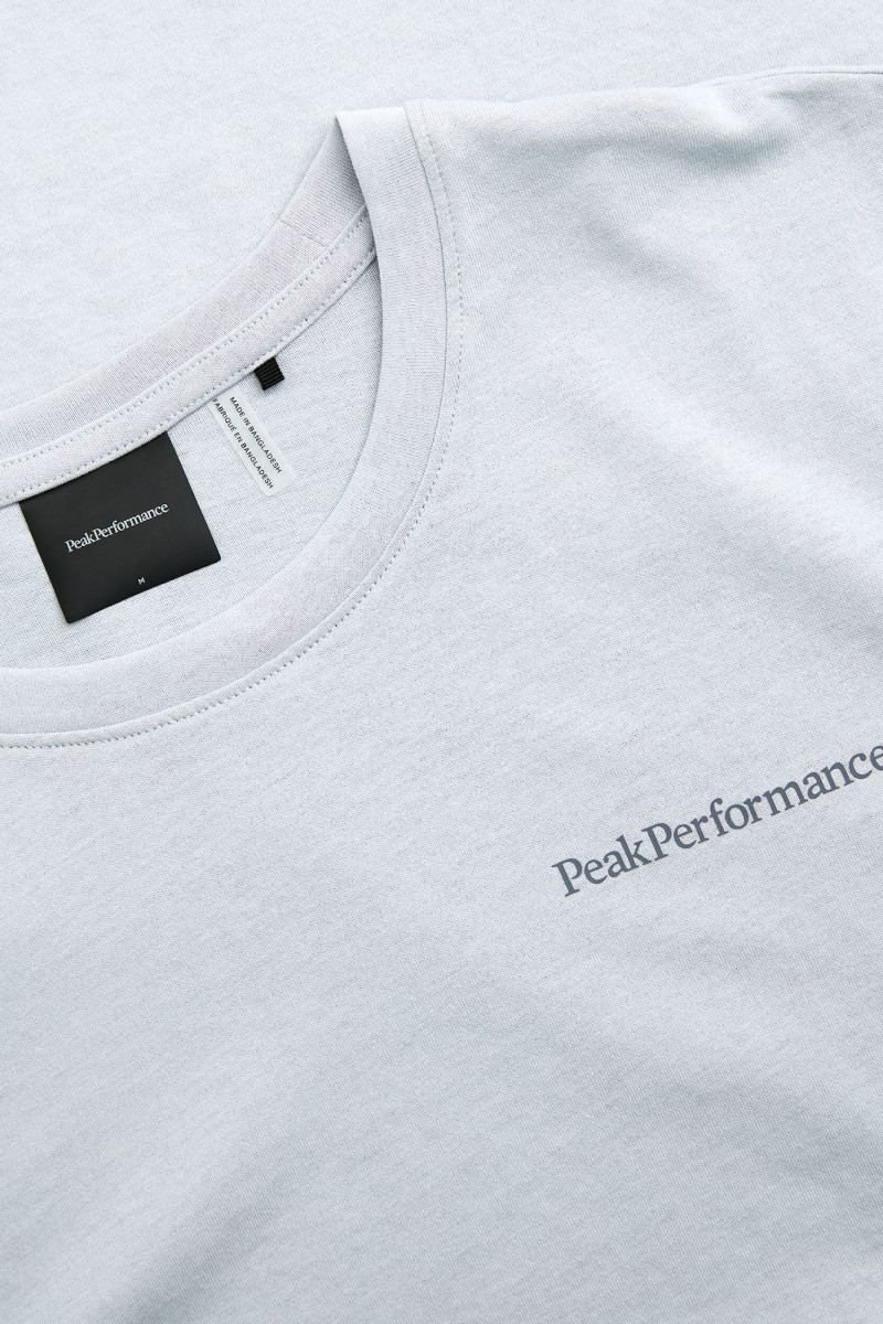 Tričko Peak Performance Explore Logo Tee Men Summit Smoke/Wild Rouge