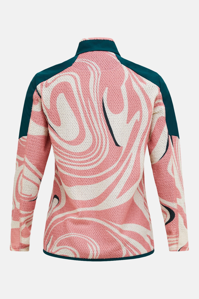 Mikina Peak Performance Freelight Aop Polartec® Alpha™ Half Zip Women Swirl Map