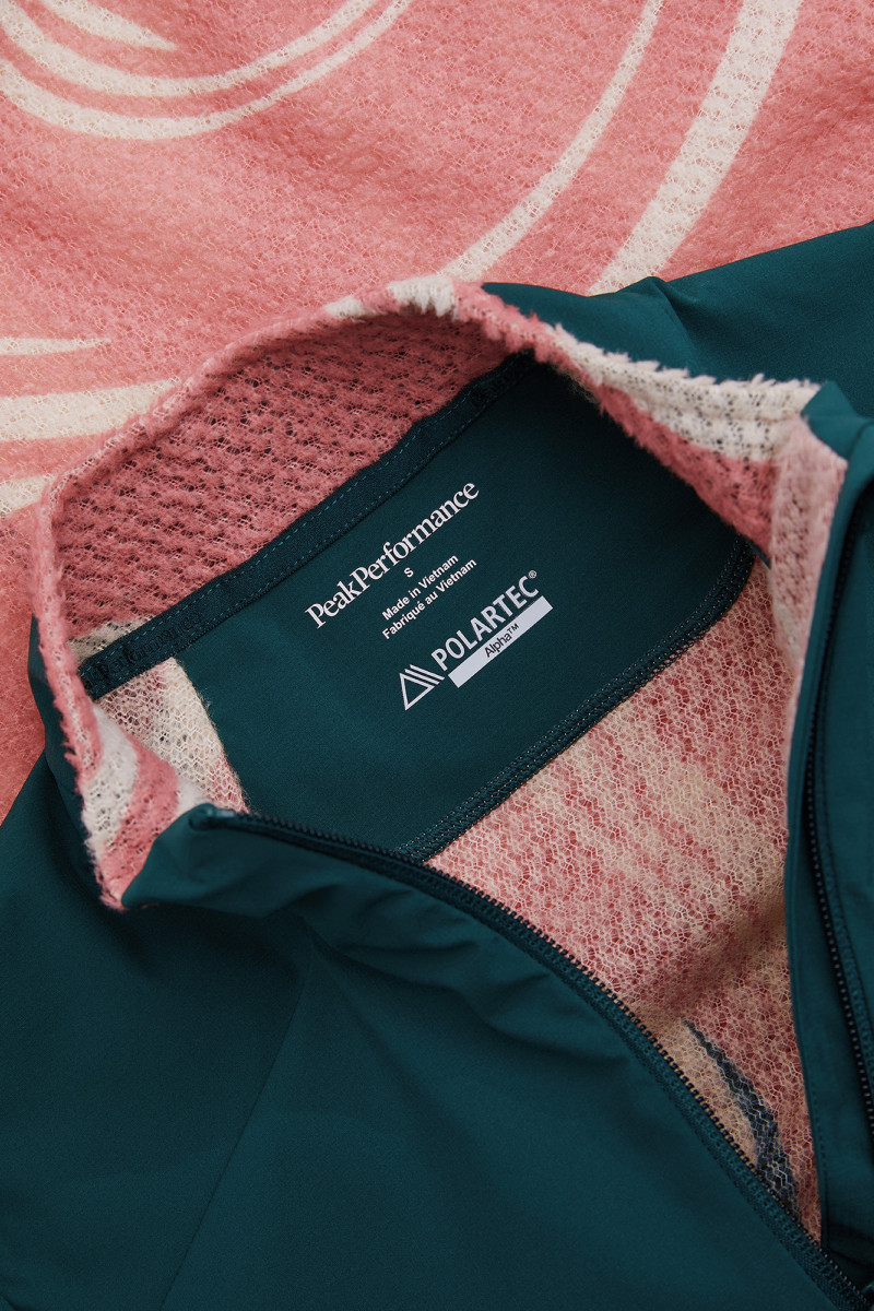 Mikina Peak Performance Freelight Aop Polartec® Alpha™ Half Zip Women Swirl Map