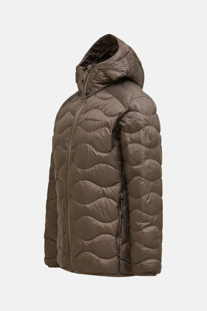 Bunda Peak Performance M Helium Down Hood Jacket-Summ Terrain Tan