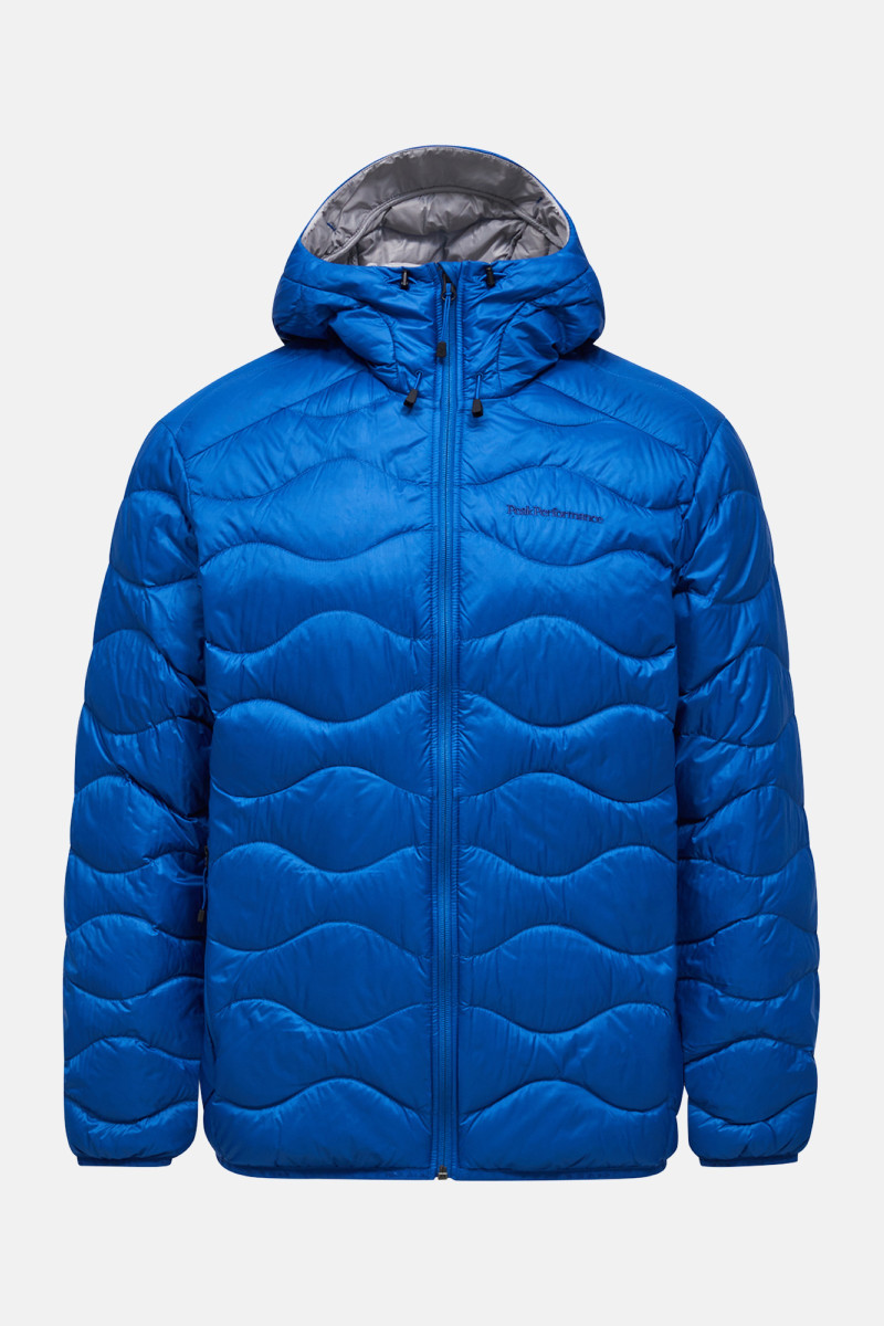 Bunda Peak Performance M Helium Down Hood Jacket-Summ True Blue/Aop