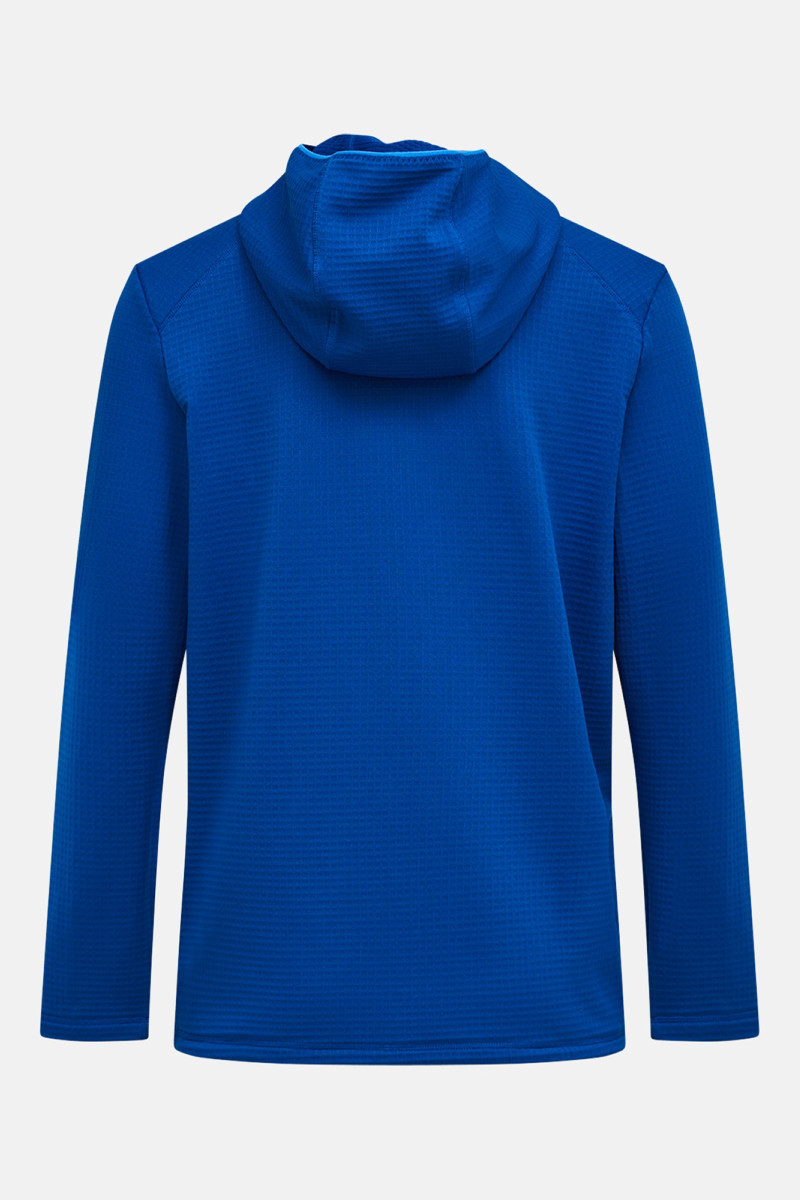 Mikina Peak Performance M Trail Polartec Zip Hood True Blue/Aop