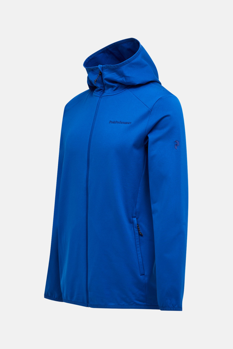 Mikina Peak Performance M Light Zip Hood True Blue/Aop