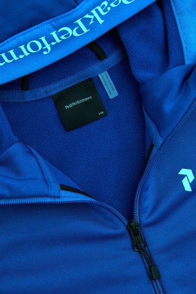 MIKINA PEAK PERFORMANCE RIDER ESSENTIALS MIDLAYER ZIP HOOD JUNIOR - Fotografia č. 4