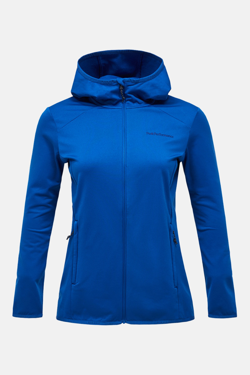 Mikina Peak Performance W Light Zip Hood True Blue/Aop