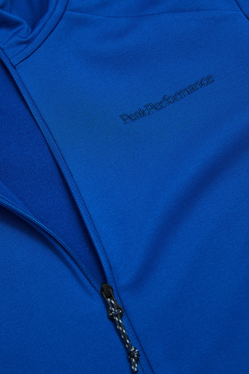 Mikina Peak Performance W Light Zip Hood True Blue/Aop