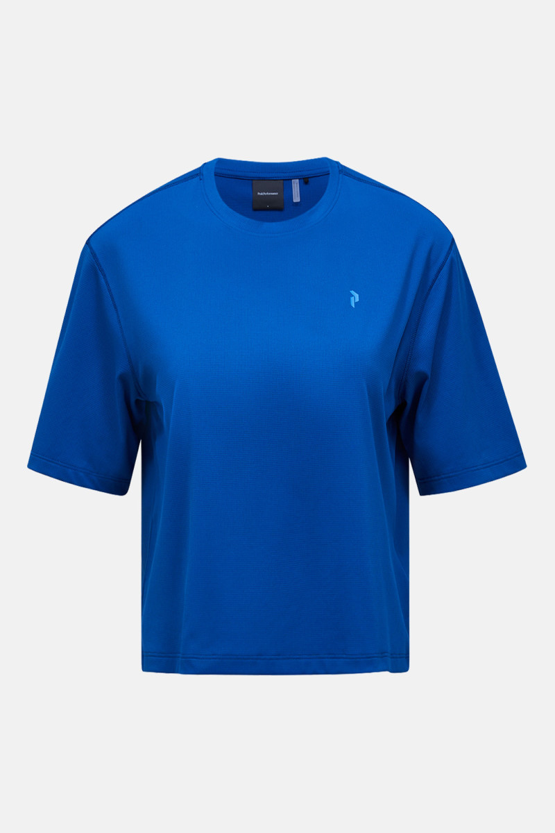 Tričko Peak Performance W Light Tee True Blue/Aop