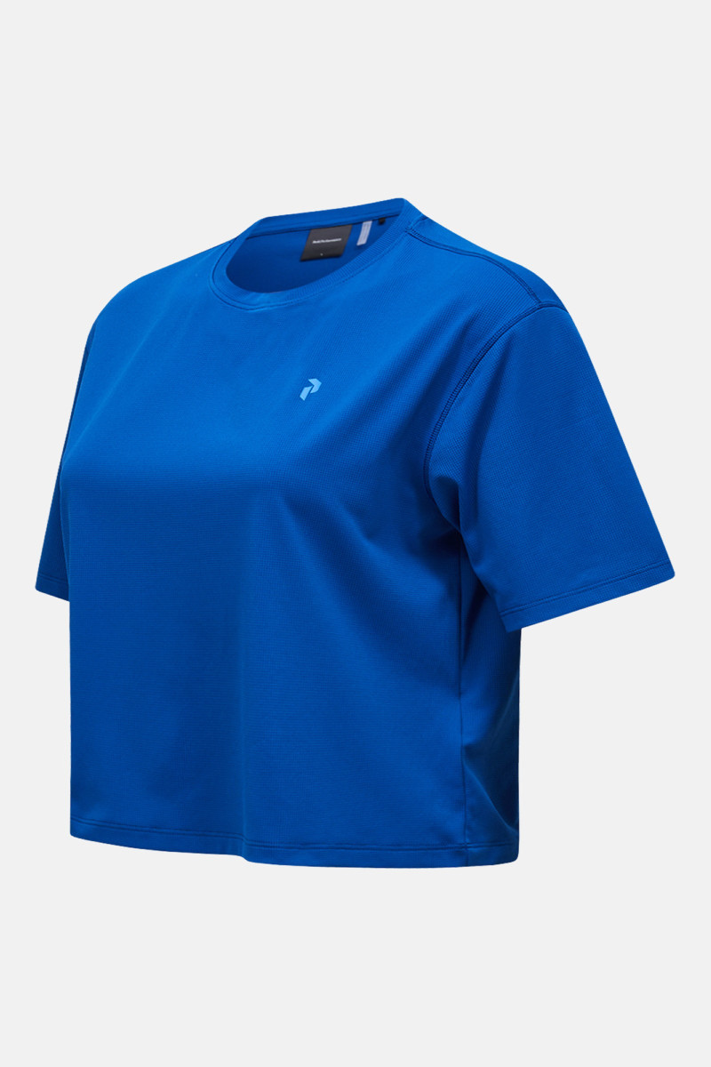 Tričko Peak Performance W Light Tee True Blue/Aop