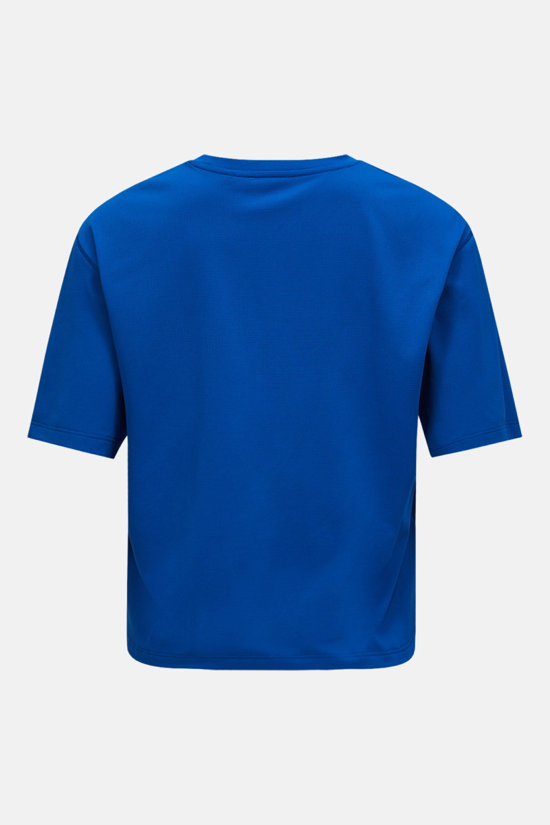 Tričko Peak Performance W Light Tee True Blue/Aop