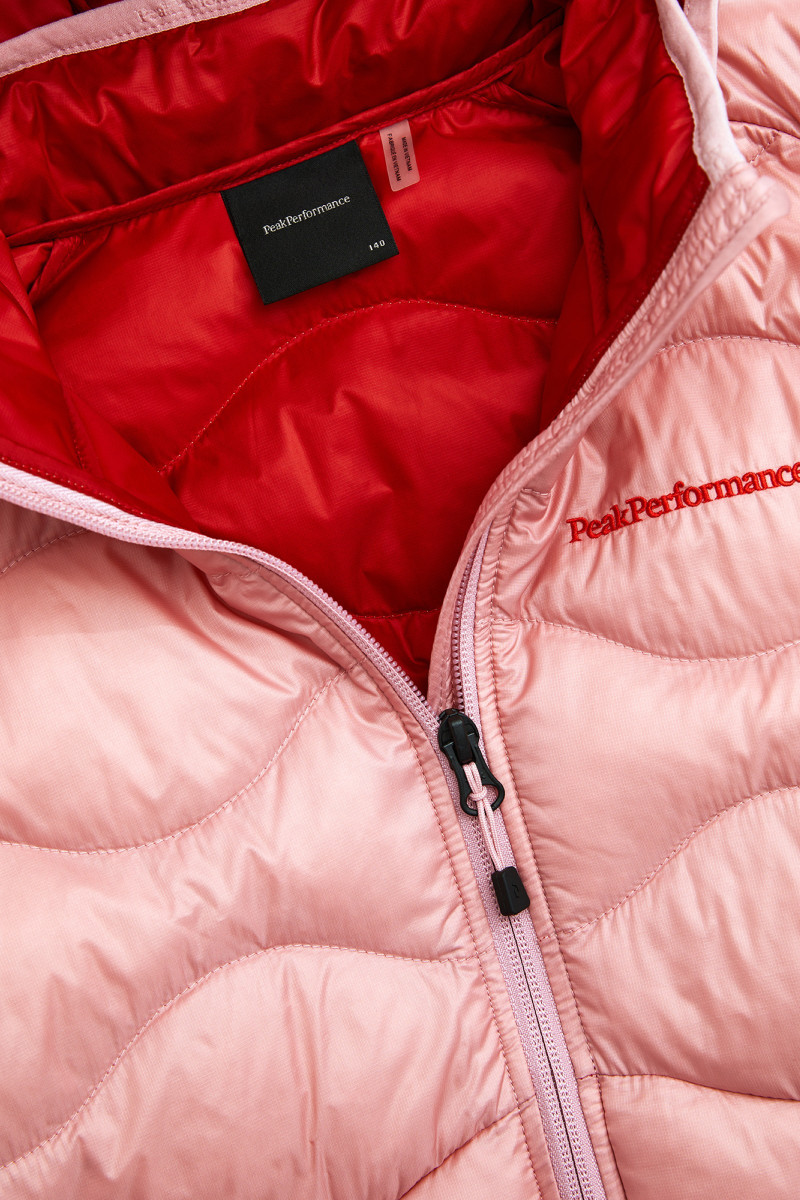 Bunda Peak Performance Helium Down Hood Jacket Junior Warm Blush