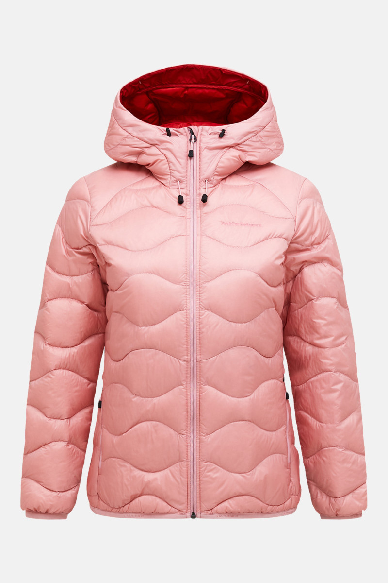 Bunda PEAK PERFORMANCE W Helium Down Hood Jacket - růžová S