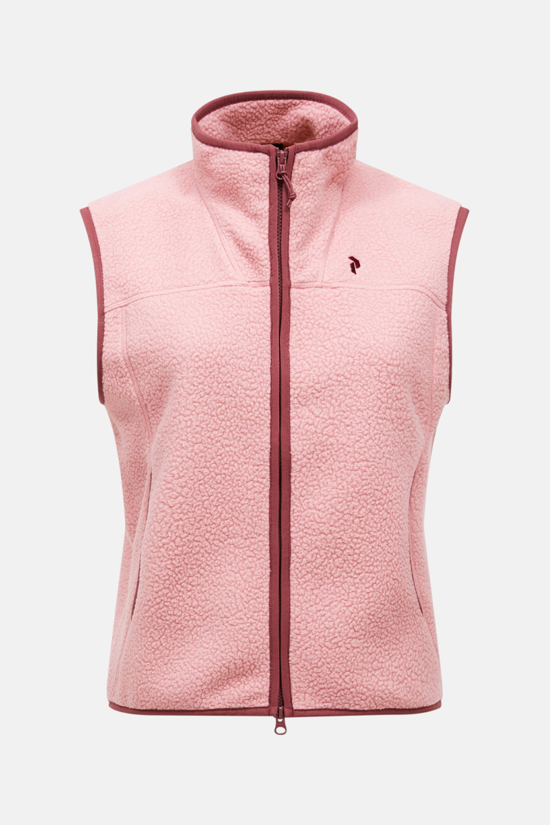 Vesta Peak Performance W Naturerush Pile Vest Warm Blush
