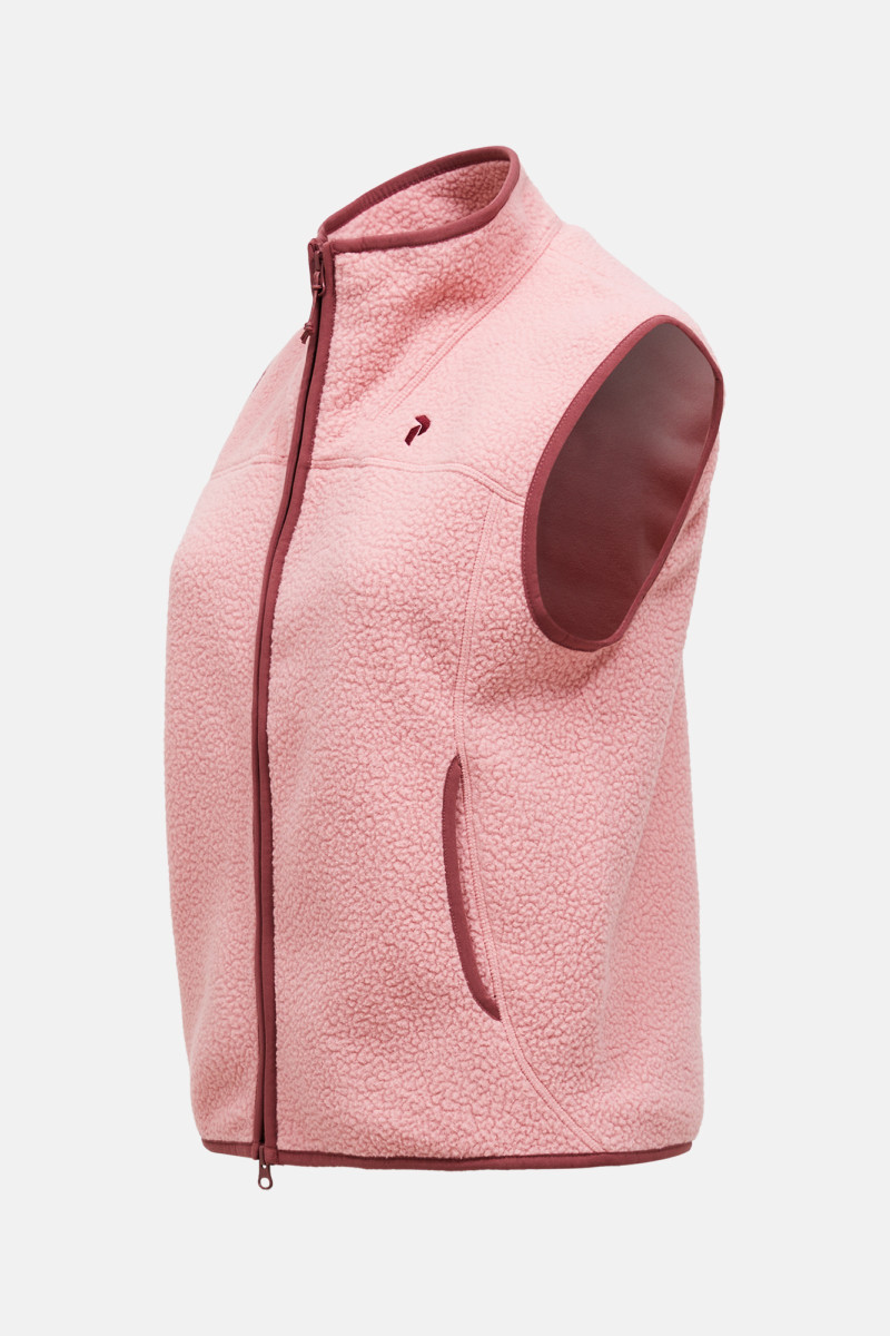 Vesta Peak Performance W Naturerush Pile Vest Warm Blush