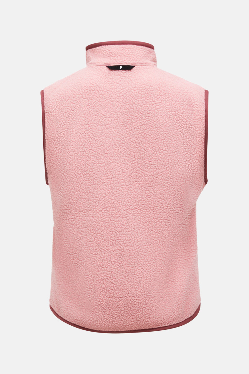 Vesta Peak Performance W Naturerush Pile Vest Warm Blush