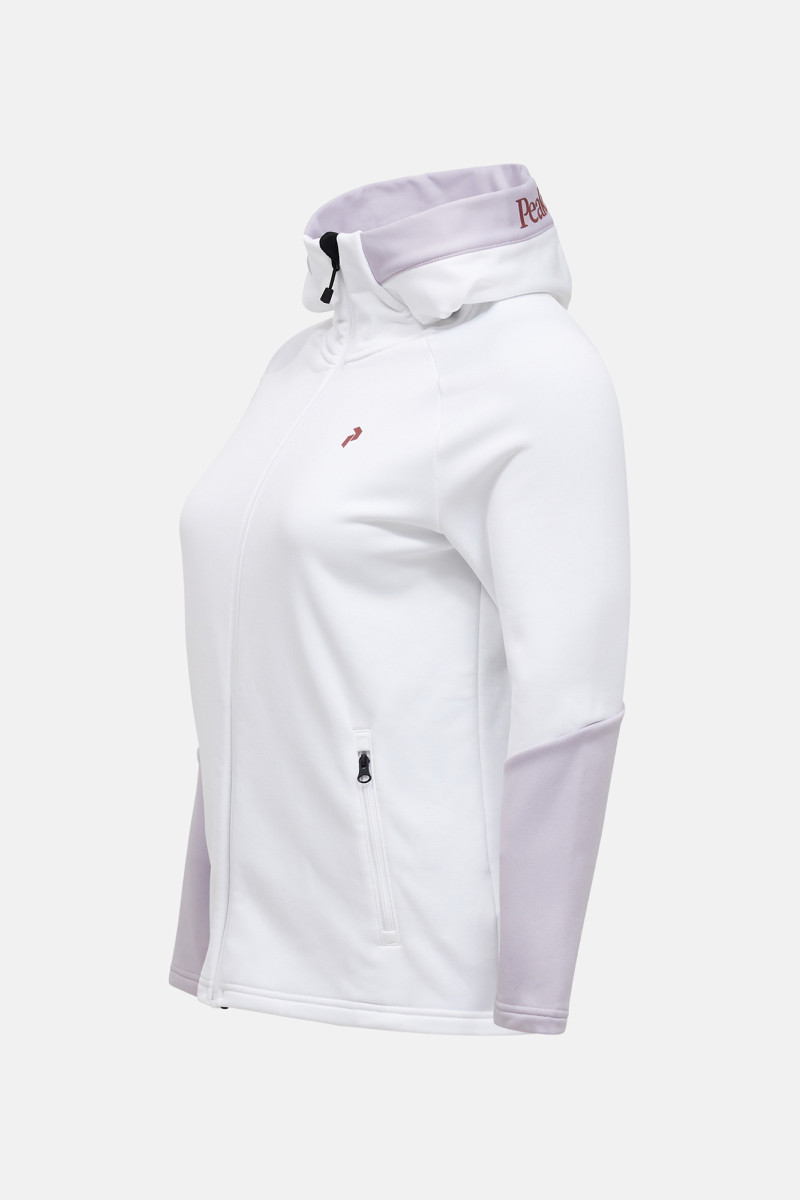 Mikina Peak Performance W Rider Essentials Zip Ho-R White/Blue Shadow