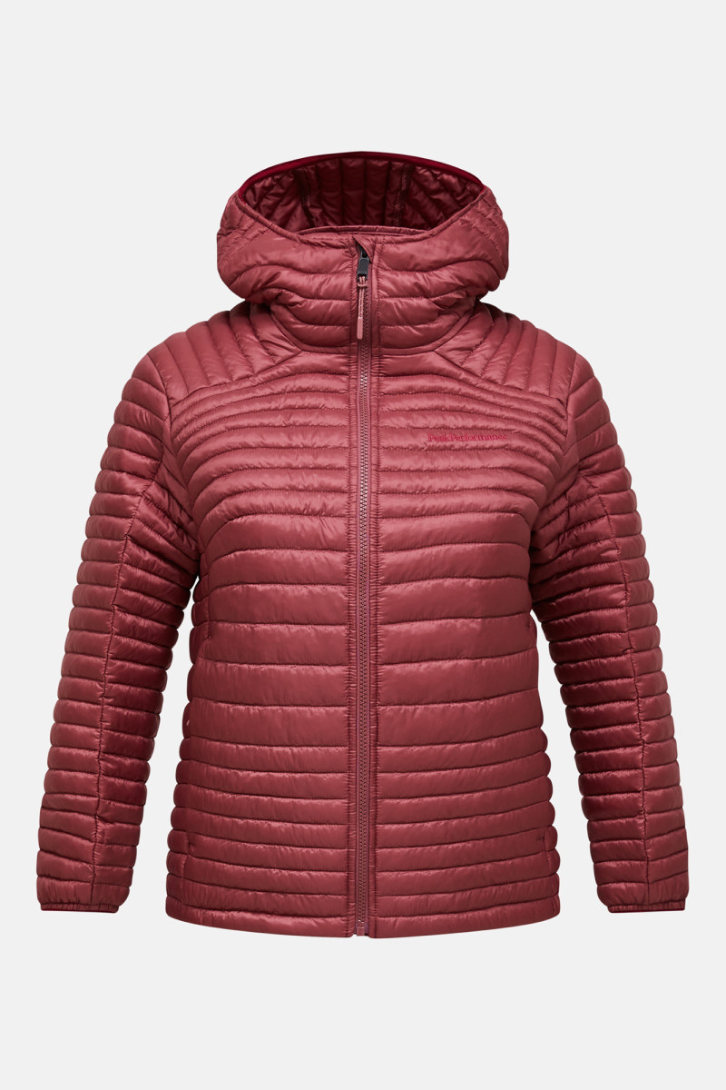 Bunda Peak Performance W Monolight Liner Hood Wild Rouge/Sand Fog Melange
