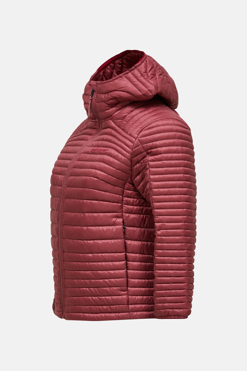 Bunda Peak Performance W Monolight Liner Hood Wild Rouge/Sand Fog Melange