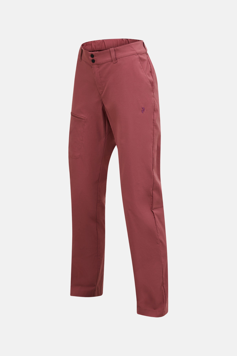 Nohavice Peak Performance W Iconiq Pants Wild Rouge/Sand Fog Melange