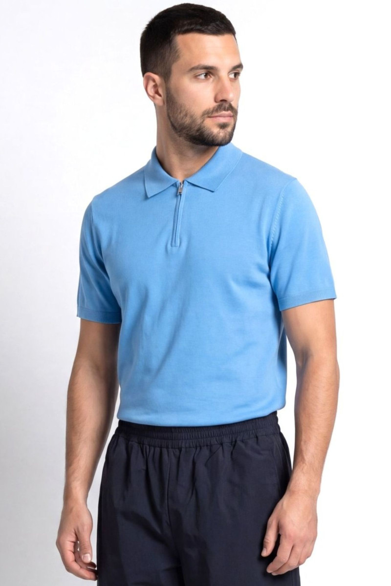 Polokošeľa Aspesi Mod. M827 Azzurro