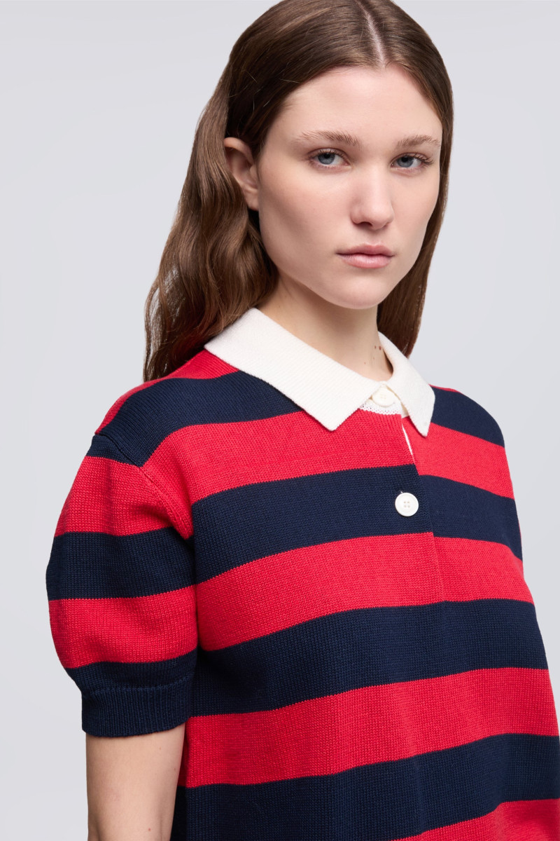 Polokošeľa Aspesi Mod. 3218 Rosso/Blu