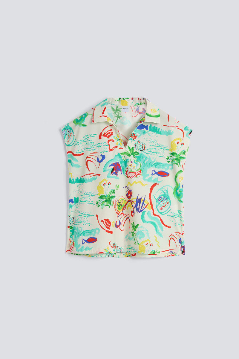 Blúzka Aspesi Top Mod.5674 Stampa Multicolor