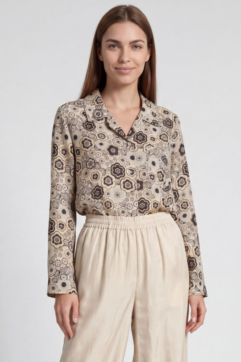 Košeľa Aspesi Camicia Mod.5456 Naturale