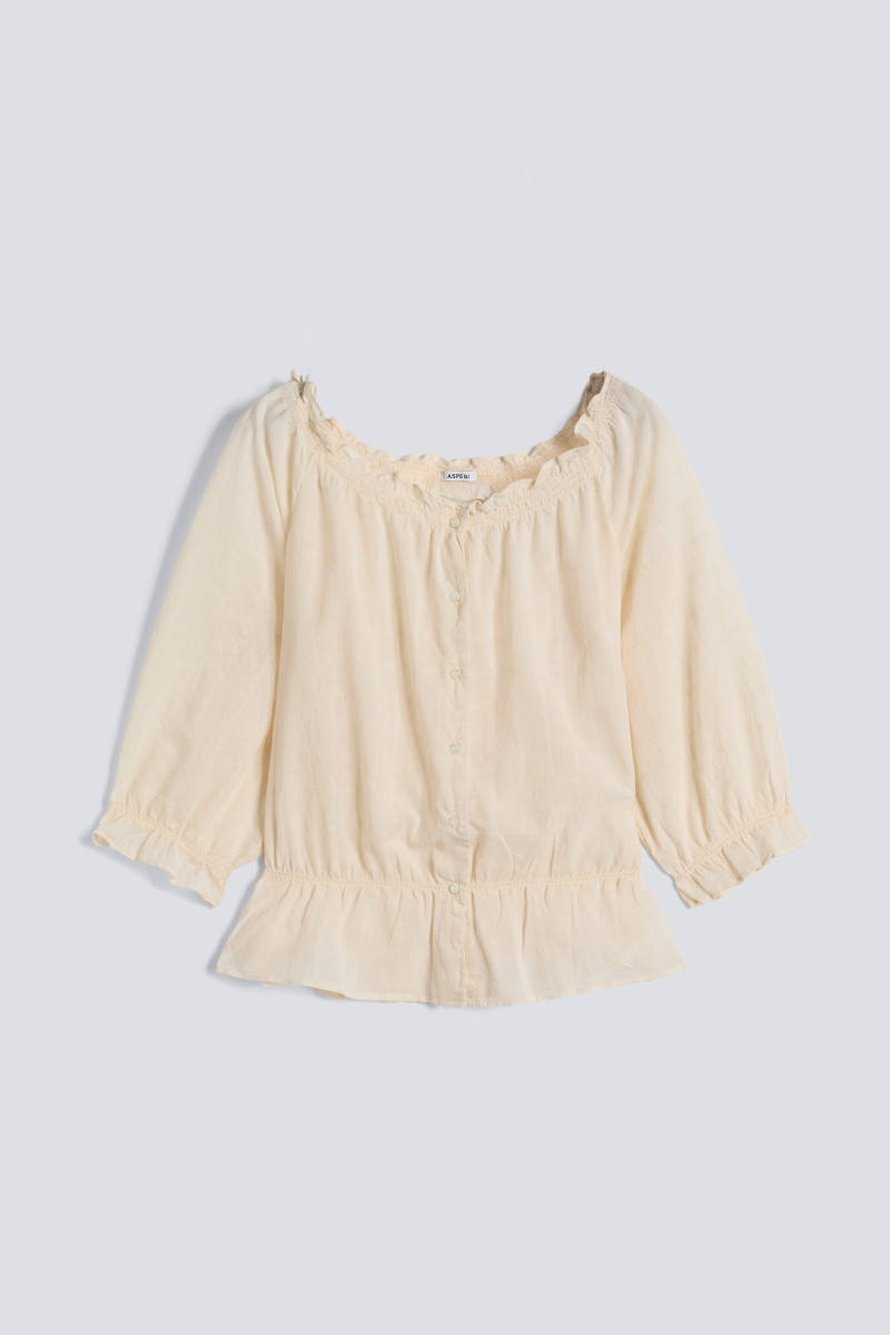 Blúzka Aspesi Camicia Mod.5452 Naturale